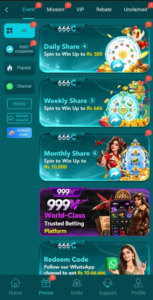 666c App Download Bonuses