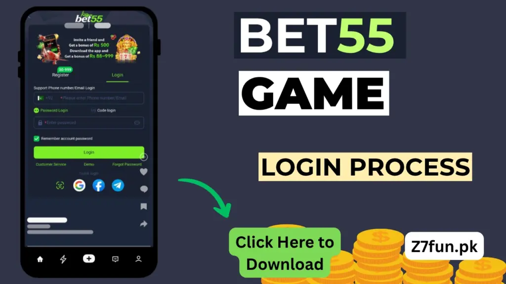 Bet55 Game login