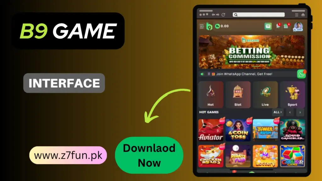B9 Game Download Interface