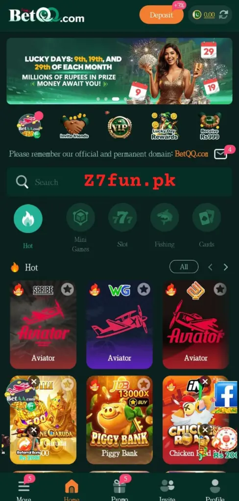 BetQQ APK Download Interface